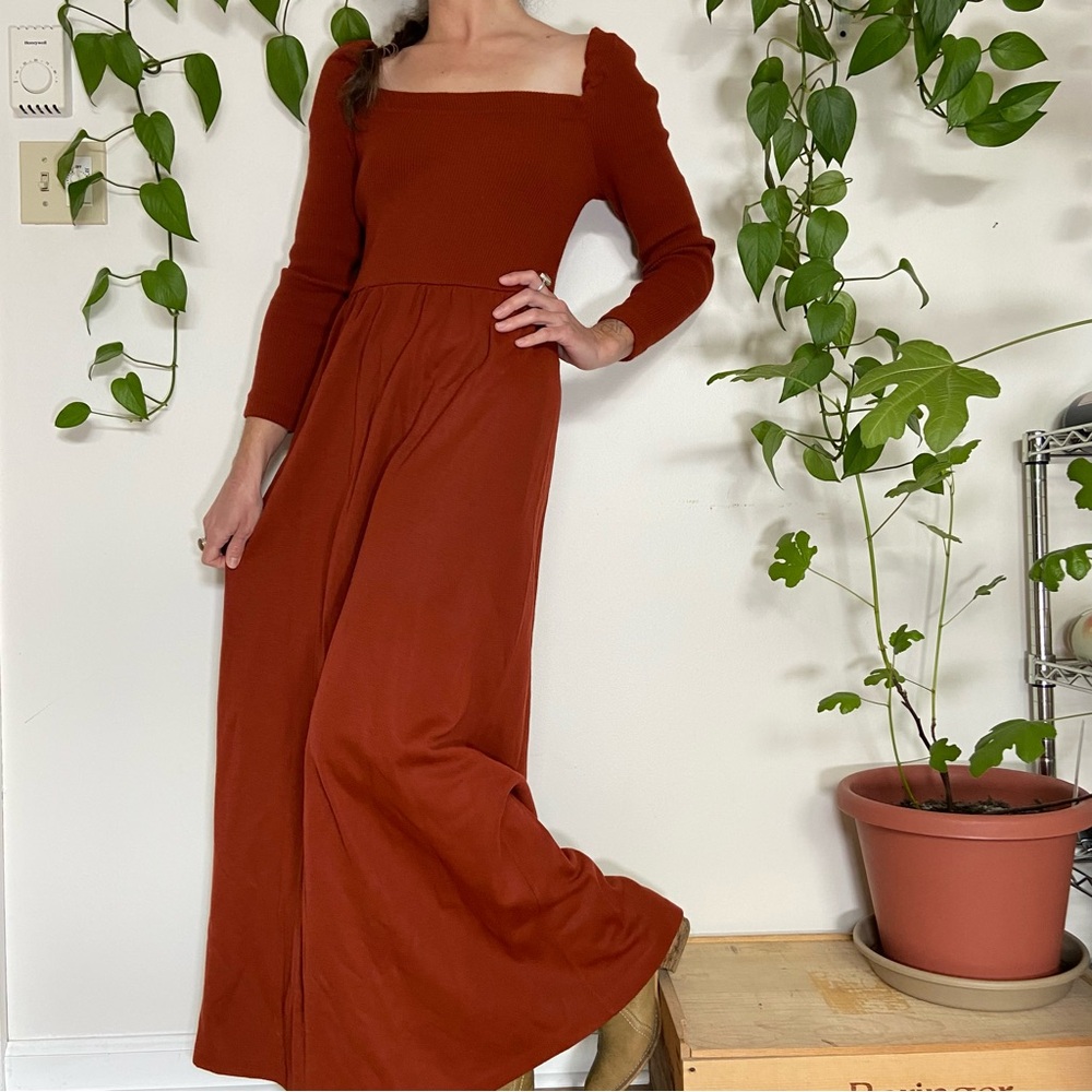 🌹 SOLD 🌹 Vintage 1970s Rare Red Maxi Dress by Hubba Hubba